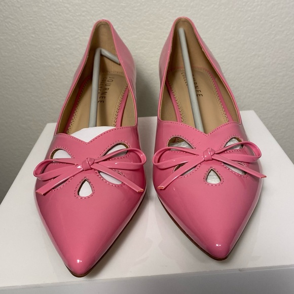 NWB Journee Collection Pointed Toe Kitten Heel Pink Pumps - Picture 3 of 12